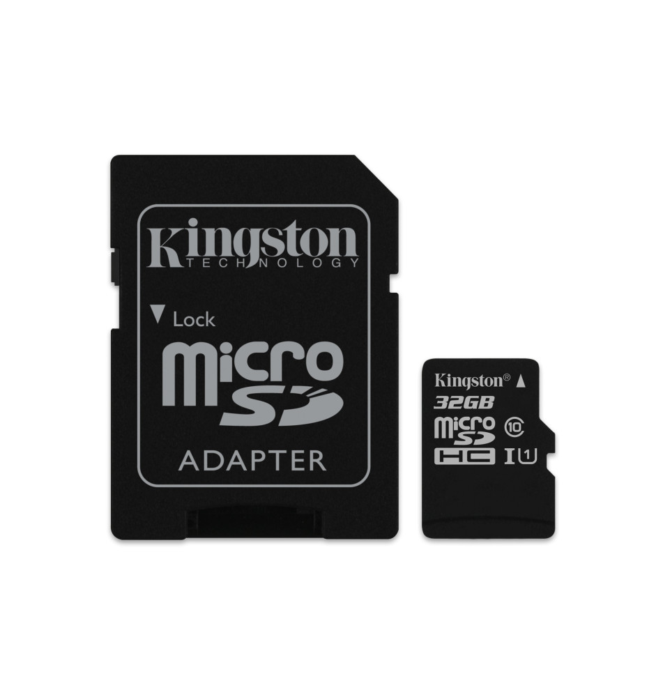 Cartão de Memória MicroSD KINGSTON TECHNOLOGY (32GB - Classe 10 - 45MB s)