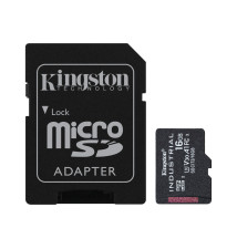 Cartão de Memória MicroSD KINGSTON TECHNOLOGY Industrial (16GB - Classe 10 - V30)