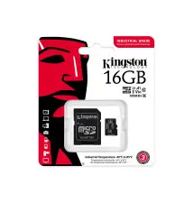 Cartão de Memória MicroSD KINGSTON TECHNOLOGY Industrial (16GB - Classe 10 - V30)