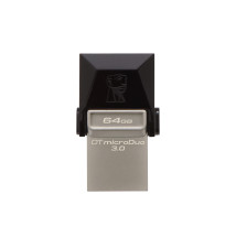 Pen Drive KINGSTON TECHNOLOGY DataTraveler microDuo (64GB - USB-A Micro-USB - Preto)