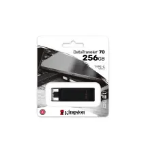 Pen Drive KINGSTON TECHNOLOGY DataTraveler 70 (256GB - 200MB s - Preto)