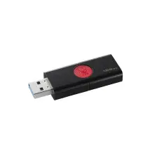 Pen Drive KINGSTON DataTraveler 106 (128GB - 130MB s - Preto Vermelho)