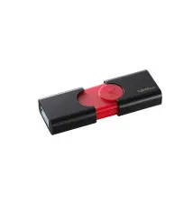 Pen Drive KINGSTON DataTraveler 106 (128GB - 130MB s - Preto Vermelho)