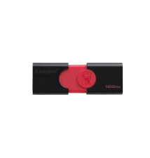 Pen Drive KINGSTON DataTraveler 106 (128GB - 130MB s - Preto Vermelho)