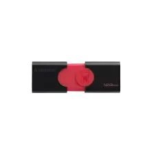 Pen Drive KINGSTON DataTraveler 106 (128GB - 130MB s - Preto Vermelho)