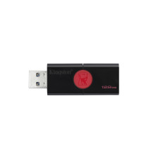 Pen Drive KINGSTON DataTraveler 106 (128GB - 130MB s - Preto Vermelho)