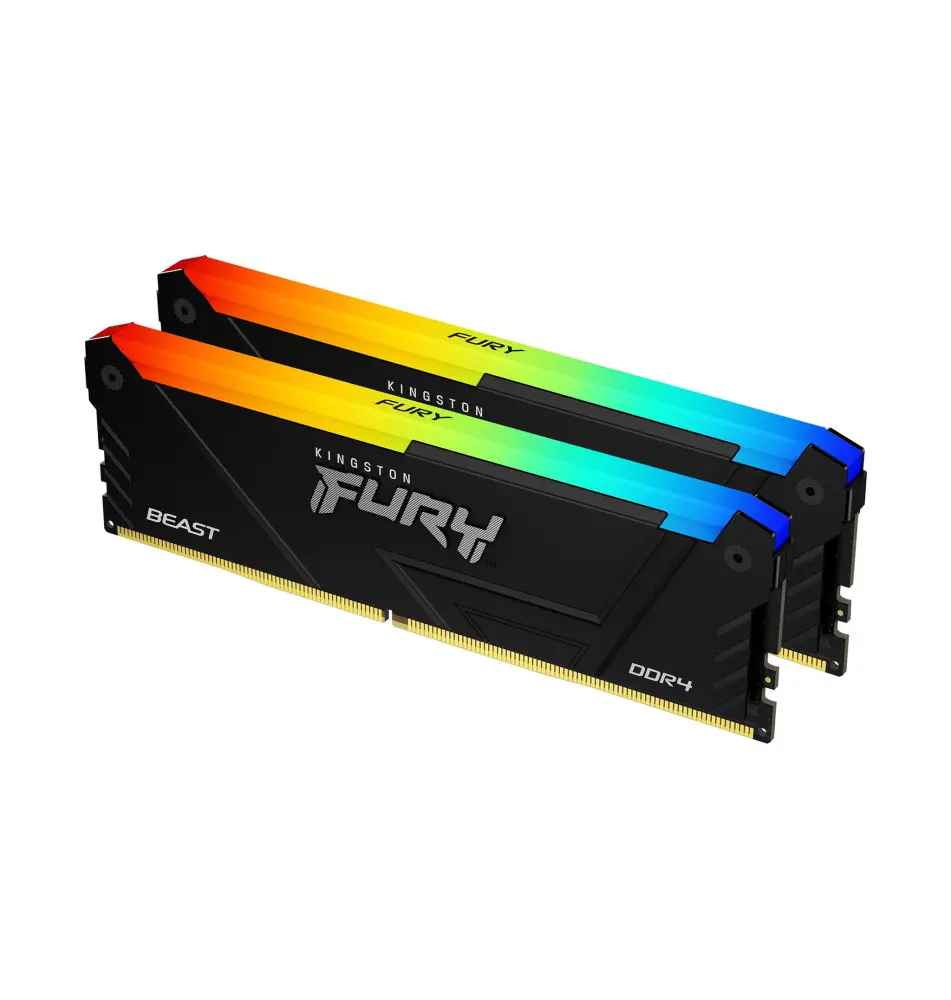 Memória RAM KINGSTON FURY Beast RGB 2x 8GB (DDR4 - 3200MT s - 288-pin DIMM)