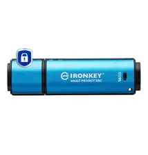 Pen Drive KINGSTON IronKey VP50 (16GB - 250MB s - Azul)