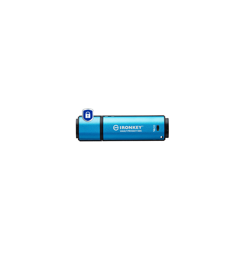 Pen Drive KINGSTON IronKey VP50 (16GB - 250MB s - Azul)