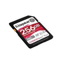 Cartão de Memória SD KINGSTON Canvas React Plus (256GB - Classe 10 - 280MB s)