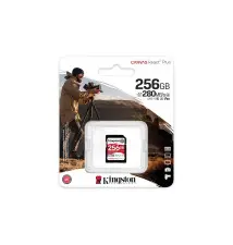 Cartão de Memória SD KINGSTON Canvas React Plus (256GB - Classe 10 - 280MB s)