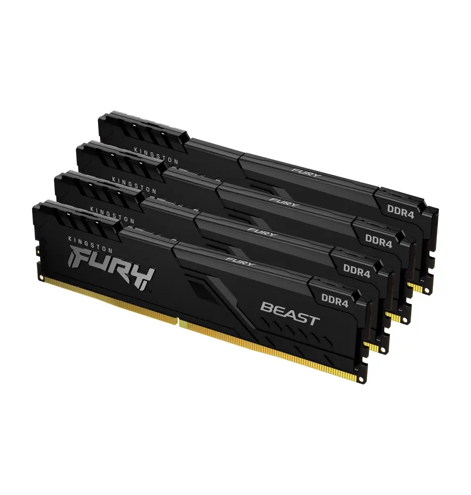 Memória RAM KINGSTON FURY Beast 4x 4GB (DDR4 - 2666 MT s - 288-pin DIMM)