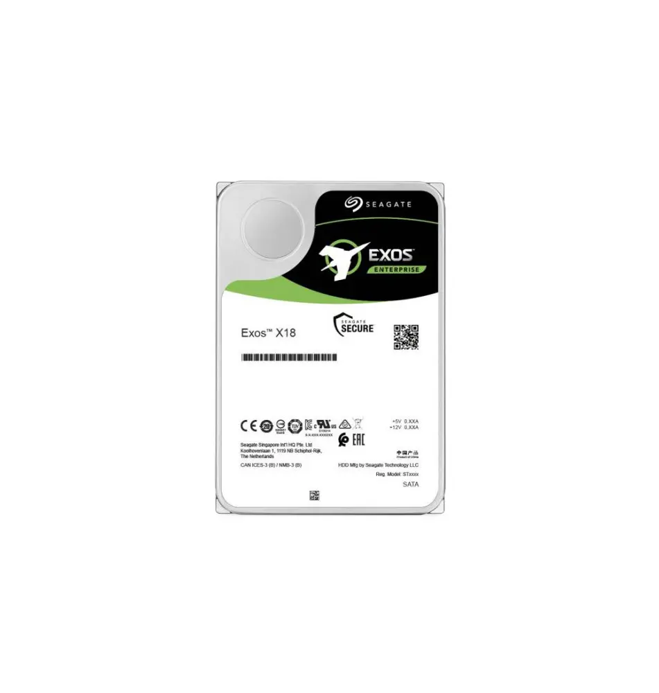 Disco Rígido SEAGATE Exos X18 14TB (3.5'' - 6Gbit s - 7200RPM)