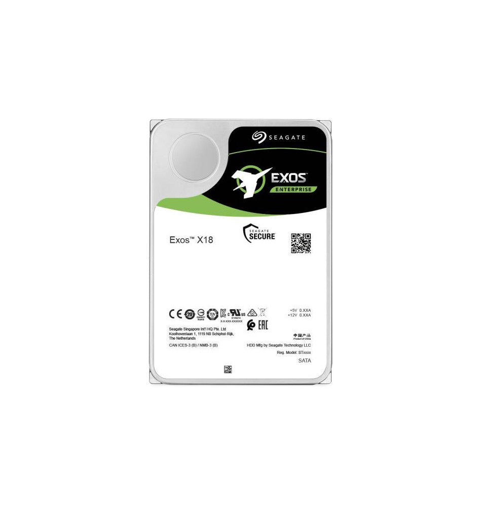 Disco Rígido SEAGATE Exos X18 12TB (3.5'' - 12Gbit s - 7200RPM)