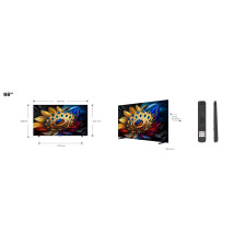 Televisor TCL 98C655 98" (QLED - 4K Ultra HD - Titânio)