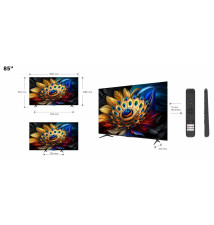 Televisor TCL C65 Series 85C655 85'' (QLED - 4K Ultra HD - Titânio)