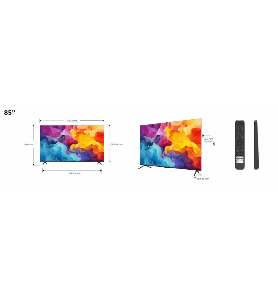 Televisor TCL 85P61B 85" (LED - 4K Ultra HD - Titânio)
