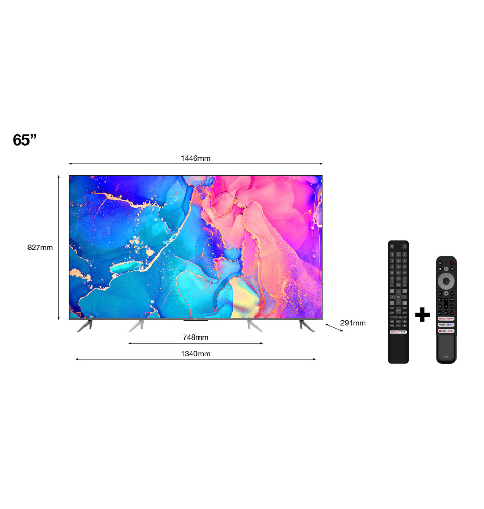 Televisor TCL 65C635 65" (QLED - 4K Ultra HD - Preto)