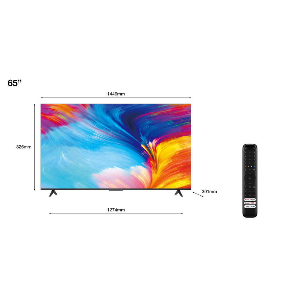 Televisor TCL P63 P635 65" (LED - 4K Ultra HD - Preto)