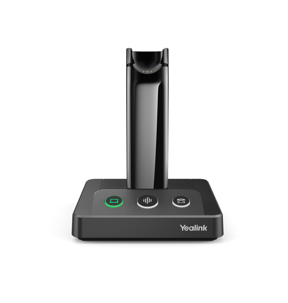 Base para Headset YEALINK WH63 UC (Micro-USB - 160m alcance sem fio - 2 portas)
