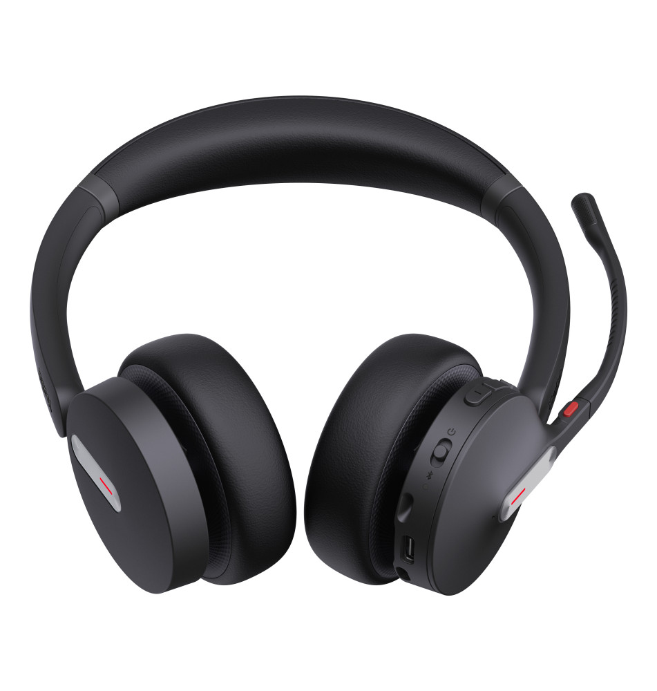 Headset YEALINK BH70 (Bluetooth - USB-C A - Preto)
