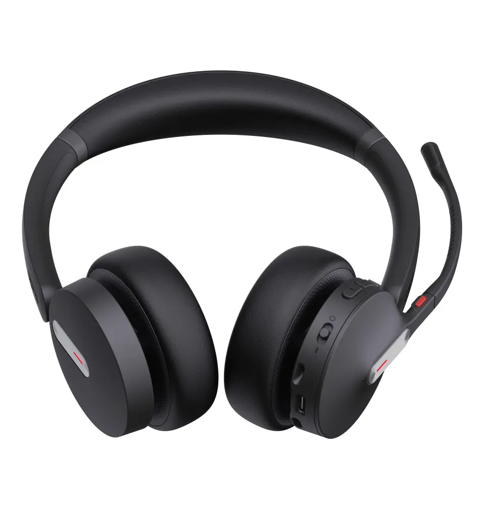 Headset YEALINK BH70 (Bluetooth - USB-C A - Preto)