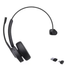 Headset YEALINK BH70 (Bluetooth - USB-C A - Preto)