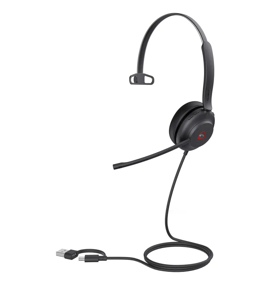 Headset YEALINK UH37 Mono Teams (Monofónico - USB-C A - Preto)