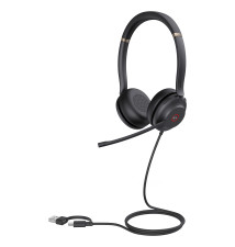Headset YEALINK UH37 Dual Teams (Binaural - USB-C A - Preto)