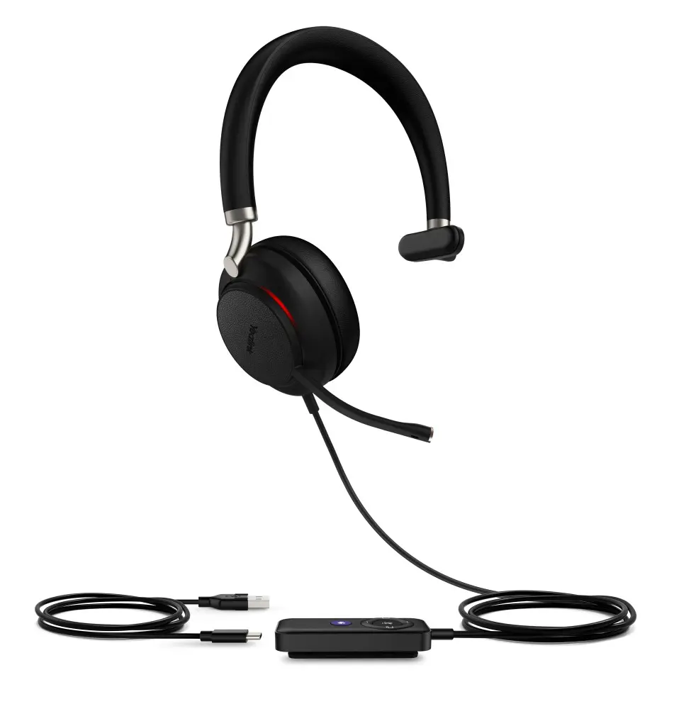 Headset YEALINK UH38 Mono UC (Monofónico - Wireless Com Fio - Preto)