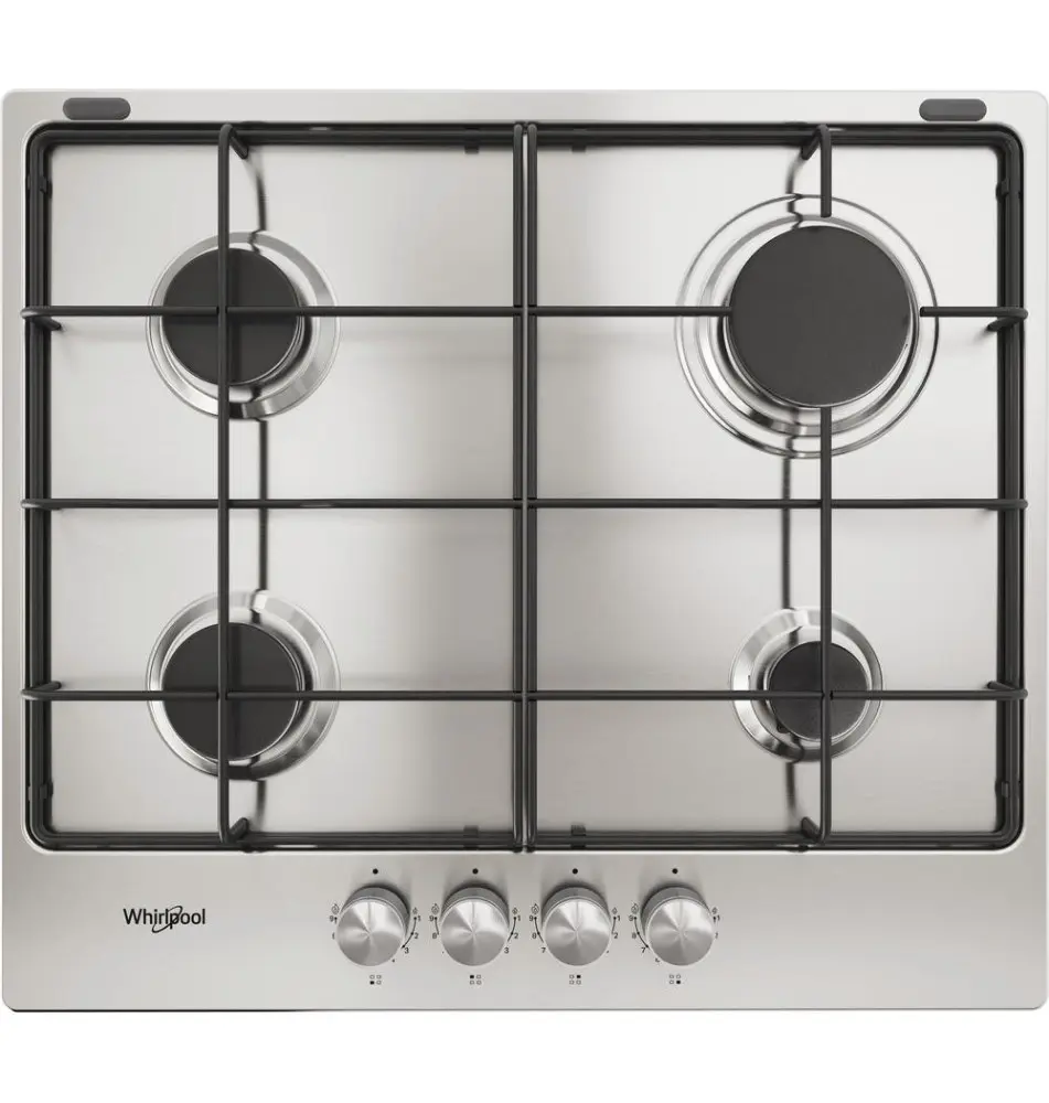 Placa a Gás WHIRLPOOL TGML650IX (Encastre - 4 Zonas - Inox)