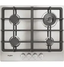 Placa a Gás WHIRLPOOL TGML661IXR (Encastre - 4 Zonas - Inox)