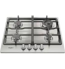 Placa a Gás WHIRLPOOL TGML661IXR (Encastre - 4 Zonas - Inox)