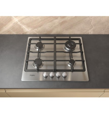 Placa a Gás WHIRLPOOL TGML661IXR (Encastre - 4 Zonas - Inox)