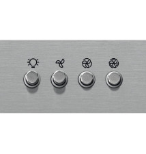 Exaustor de Parede WHIRLPOOL AKR559 3IX (430 m³ h - Conduzido Recirculante - Inox)