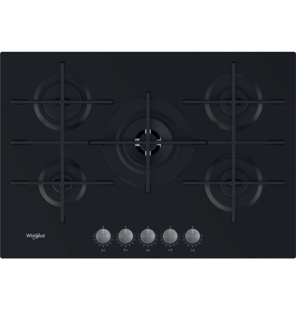 Placa a Gás WHIRLPOOL AKWL728NB (Encastre - 75cm - Preto)