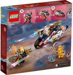 LEGO Ninjago: Mota de Corrida Transformável em Mech da Sora Idades 8+ 384 Peças - 71792