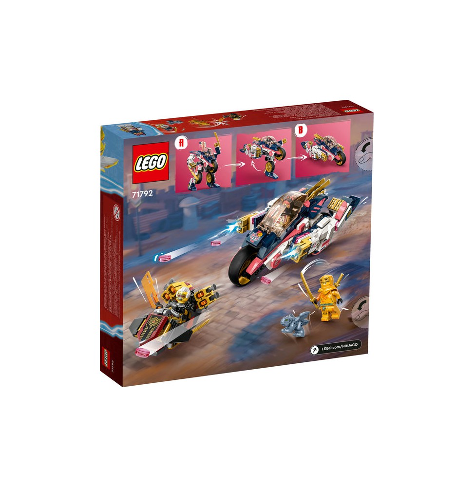 LEGO Ninjago: Mota de Corrida Transformável em Mech da Sora Idades 8+ 384 Peças - 71792