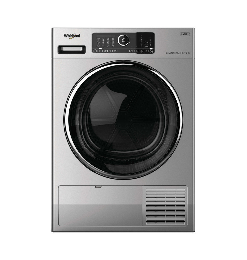 Máquina de Secar Roupa WHIRLPOOL AWZ8HPS PRO (Independente - 8Kg - Prateado)