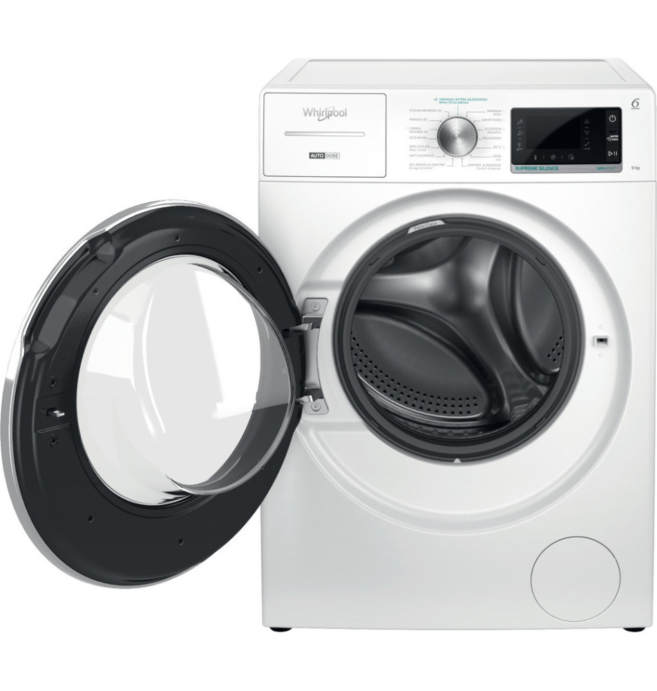 Máquina de Lavar Roupa WHIRLPOOL W8W946WRSPT (Independente - 9Kg - 1400RPM)