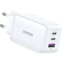 Ugreen Nexode USB-A+2*USB-C 65W GaN Tech Fast Charger White