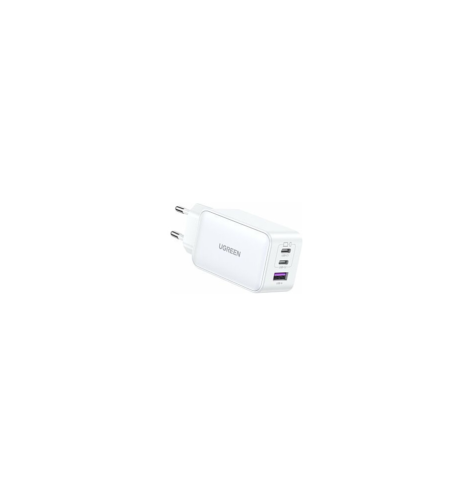 Ugreen Nexode USB-A+2*USB-C 65W GaN Tech Fast Charger White