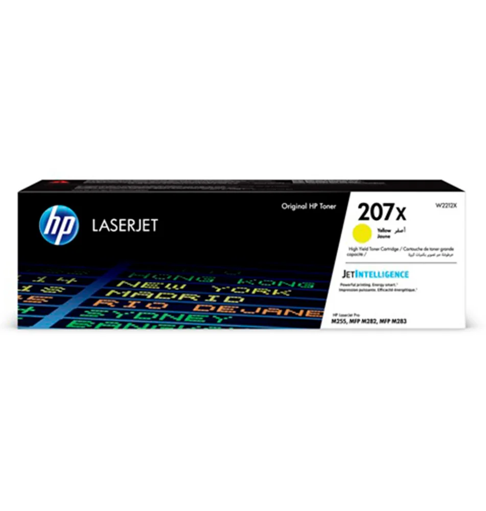 HP Toner HP LaserJet Original 207X Amarelo de elevado rendimento