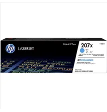 HP Toner HP LaserJet Original 207X Ciano de elevado rendimento