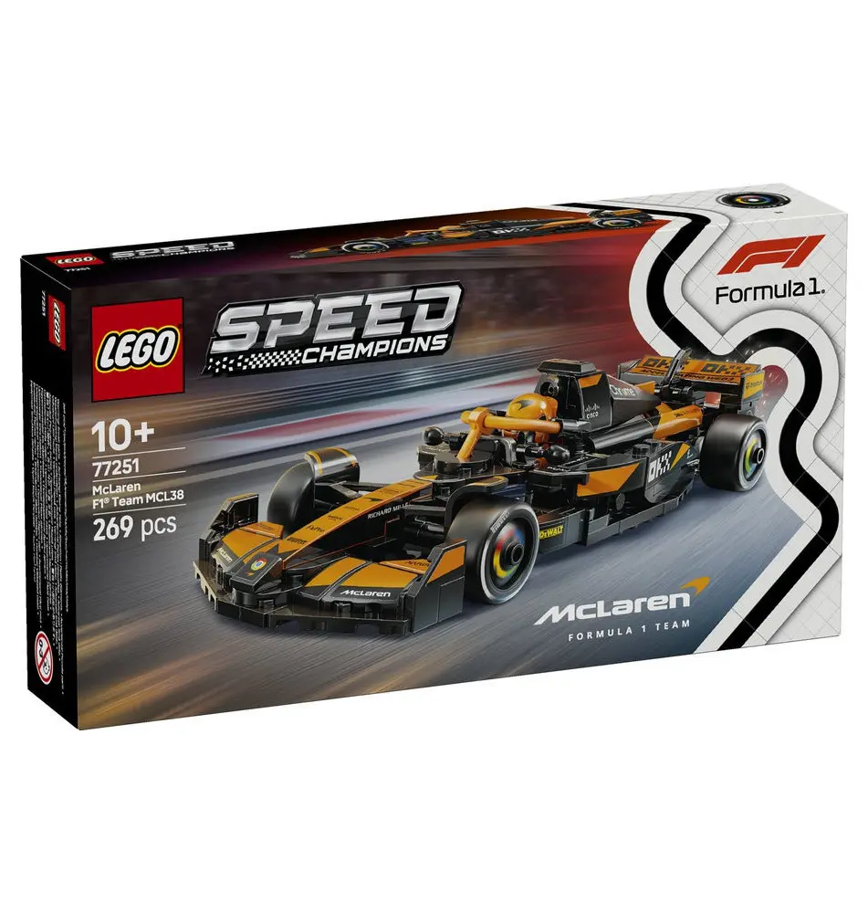 LEGO Speed Champions Carro de Corrida McLaren F1 Team MCL38 Race Car V29 - 77251