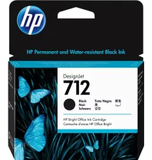 HP Tinteiro preto HP 712 DesignJet de 80 ml