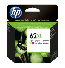 HP Tinteiro HP original 62XL Tricolor de elevado rendimento