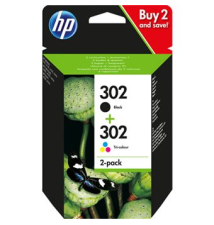HP Conjunto de 2 Tinteiros HP Originais 302 Preto/Tricolor