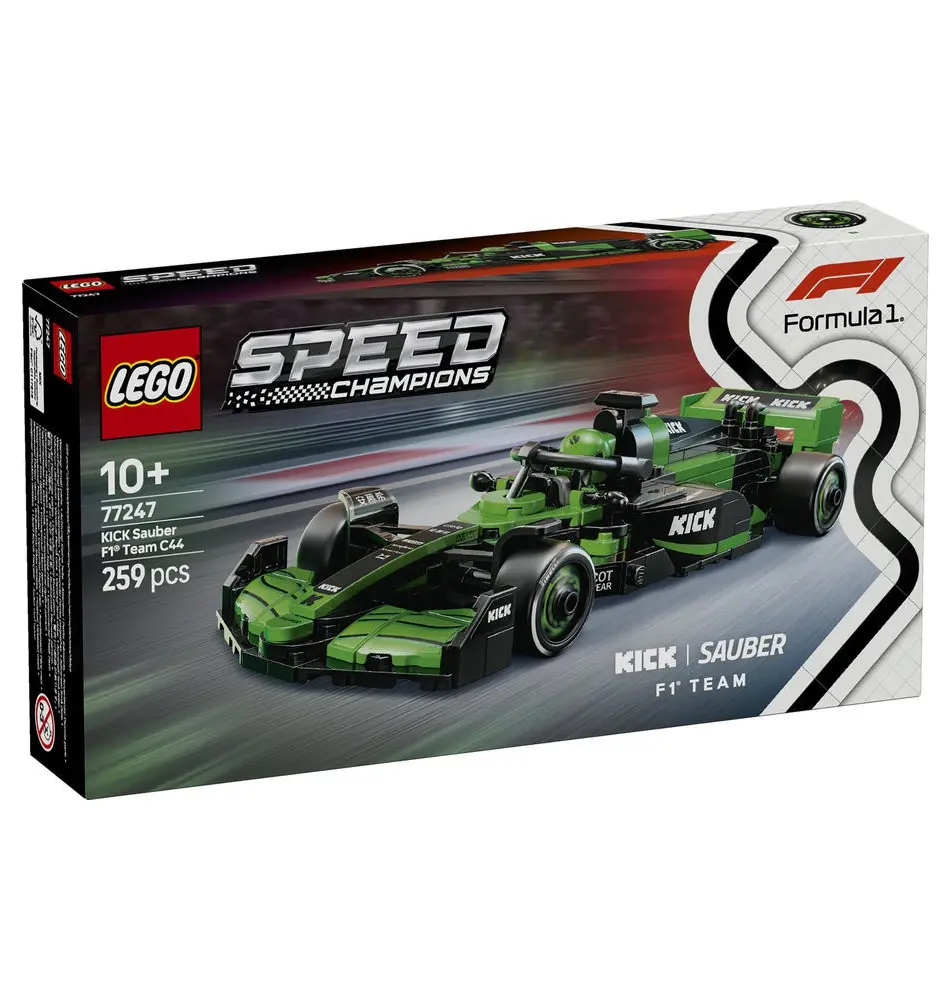 LEGO Speed Champions Carro de Corrida KICK Sauber F1 Team C44 Race Car V29 - 77247