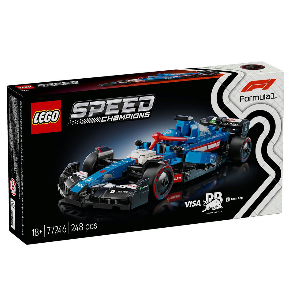LEGO Speed Champions Carro de Corrida Visa Cash App RB VCARB 01 F1 Race Car V29 - 77246